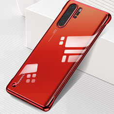 Cover Crystal Trasparente Rigida Cover S01 per Huawei P30 Pro Rosso