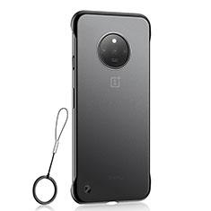 Cover Crystal Trasparente Rigida Cover S01 per OnePlus 7T Nero