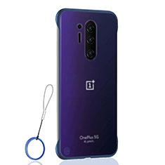 Cover Crystal Trasparente Rigida Cover S01 per OnePlus 8 Pro Blu