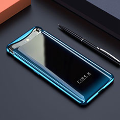 Cover Crystal Trasparente Rigida Cover S01 per Oppo Find X Super Flash Edition Blu