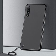 Cover Crystal Trasparente Rigida Cover S01 per Samsung Galaxy A70 Nero