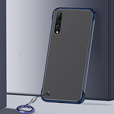 Cover Crystal Trasparente Rigida Cover S01 per Samsung Galaxy A70S Blu