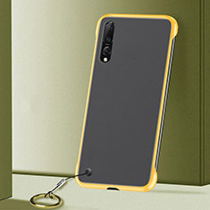 Cover Crystal Trasparente Rigida Cover S01 per Samsung Galaxy A90 5G Giallo