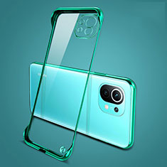 Cover Crystal Trasparente Rigida Cover S01 per Xiaomi Mi 11 5G Verde