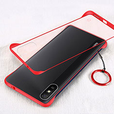 Cover Crystal Trasparente Rigida Cover S01 per Xiaomi Redmi 9i Rosso