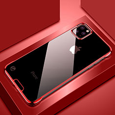 Cover Crystal Trasparente Rigida Cover S02 per Apple iPhone 11 Pro Rosso