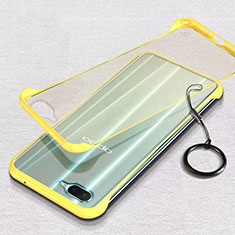 Cover Crystal Trasparente Rigida Cover S02 per Oppo R15X Giallo