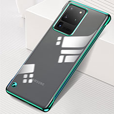 Cover Crystal Trasparente Rigida Cover S02 per Samsung Galaxy S20 Ultra 5G Verde