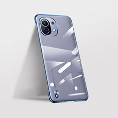 Cover Crystal Trasparente Rigida Cover S02 per Xiaomi Mi 11 5G Blu