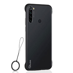 Cover Crystal Trasparente Rigida Cover S02 per Xiaomi Redmi Note 8 (2021) Nero