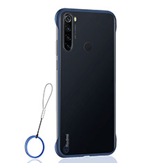 Cover Crystal Trasparente Rigida Cover S02 per Xiaomi Redmi Note 8 Blu