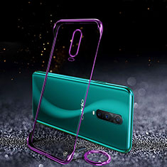 Cover Crystal Trasparente Rigida Cover S03 per Oppo R17 Pro Viola