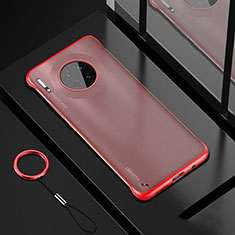 Cover Crystal Trasparente Rigida Cover S04 per Huawei Mate 30 Pro Rosso