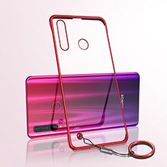 Cover Crystal Trasparente Rigida Cover S05 per Huawei Honor 20 Lite Rosso