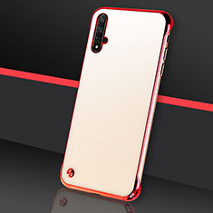 Cover Crystal Trasparente Rigida Cover S05 per Huawei Nova 5 Rosso