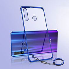 Cover Crystal Trasparente Rigida Cover S05 per Huawei P Smart+ Plus (2019) Blu