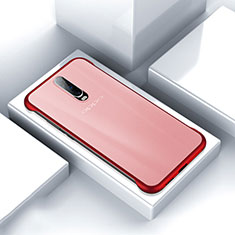 Cover Crystal Trasparente Rigida Cover S05 per Oppo R17 Pro Rosso