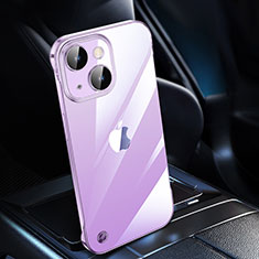 Cover Crystal Trasparente Rigida Cover Sfumato QC2 per Apple iPhone 14 Viola