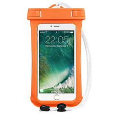 Cover Impermeabile Subacquea Universale per Xiaomi Redmi Note 11E Pro 5G Arancione