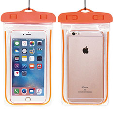 Cover Impermeabile Subacquea Universale W01 per Accessories Da Cellulare Penna Capacitiva Arancione