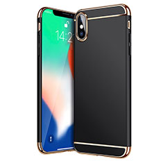 Cover Lusso Metallo Laterale e Plastica C02 per Apple iPhone Xs Nero