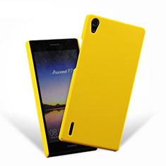 Cover Plastica Rigida Opaca per Huawei P7 Dual SIM Giallo