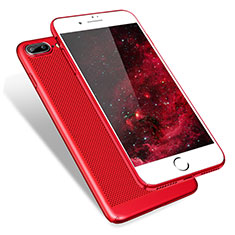 Cover Plastica Rigida Perforato per Apple iPhone 7 Plus Rosso