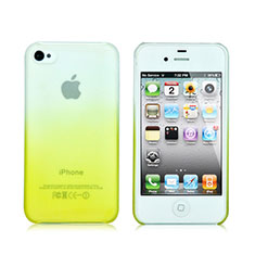 Cover Plastica Trasparente Rigida Sfumato per Apple iPhone 4S Giallo