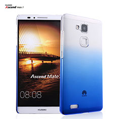 Cover Plastica Trasparente Rigida Sfumato per Huawei Mate 7 Blu