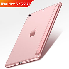 Cover Portafoglio In Pelle con Supporto L01 per Apple iPad New Air (2019) 10.5 Oro Rosa