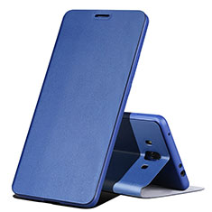 Cover Portafoglio In Pelle con Supporto L02 per Huawei Mate 10 Blu