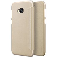Cover Portafoglio In Pelle con Supporto per Asus Zenfone 4 Selfie Pro Oro