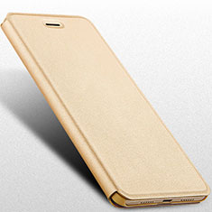 Cover Portafoglio In Pelle con Supporto per Huawei P8 Lite (2017) Oro