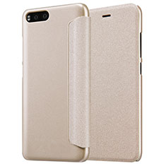 Cover Portafoglio In Pelle con Supporto per Xiaomi Mi 6 Oro