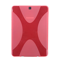 Cover Silicone Trasparente Morbida X-Line per Samsung Galaxy Tab S2 8.0 SM-T710 SM-T715 Rosso