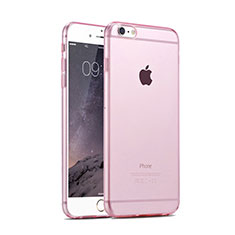 Cover Silicone Trasparente Ultra Slim Morbida per Apple iPhone 6 Plus Rosa