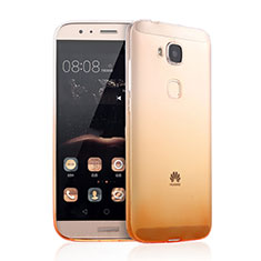 Cover Silicone Trasparente Ultra Slim Morbida Sfumato per Huawei GX8 Giallo