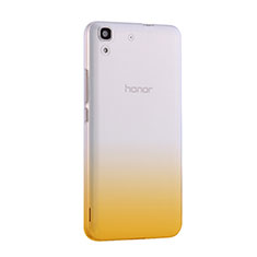 Cover Silicone Trasparente Ultra Slim Morbida Sfumato per Huawei Honor 4A Giallo