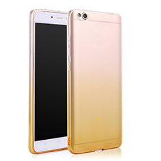 Cover Silicone Trasparente Ultra Slim Morbida Sfumato per Xiaomi Mi 5C Giallo