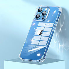 Cover Silicone Trasparente Ultra Sottile Morbida A09 per Apple iPhone 14 Pro Max Chiaro