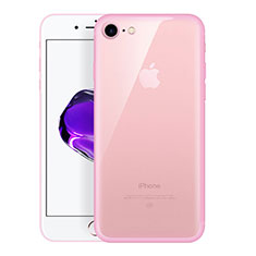 Cover Silicone Trasparente Ultra Sottile Morbida H01 per Apple iPhone 7 Rosa