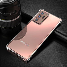 Cover Silicone Trasparente Ultra Sottile Morbida K04 per Samsung Galaxy Note 20 Ultra 5G Chiaro