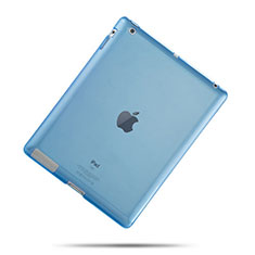 Cover Silicone Trasparente Ultra Sottile Morbida per Apple iPad 3 Cielo Blu