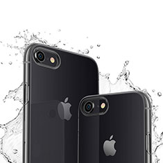 Cover Silicone Trasparente Ultra Sottile Morbida per Apple iPhone SE (2020) Nero