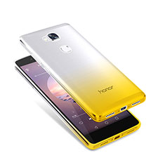 Cover Silicone Trasparente Ultra Sottile Morbida Sfumato per Huawei Honor Play 5X Giallo