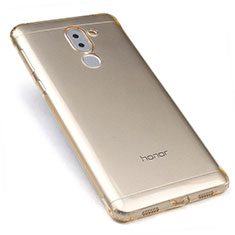 Cover Silicone Trasparente Ultra Sottile Morbida T02 per Huawei Honor 6X Oro