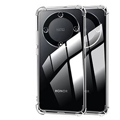 Cover Silicone Trasparente Ultra Sottile Morbida T02 per Huawei Honor X9b 5G Chiaro