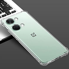 Cover Silicone Trasparente Ultra Sottile Morbida T02 per OnePlus Nord 3 5G Chiaro