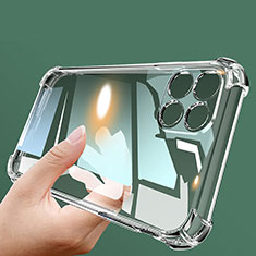 Cover Silicone Trasparente Ultra Sottile Morbida T02 per Samsung Galaxy A22 5G Chiaro