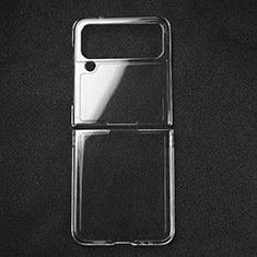 Cover Silicone Trasparente Ultra Sottile Morbida T02 per Samsung Galaxy Z Flip4 5G Chiaro